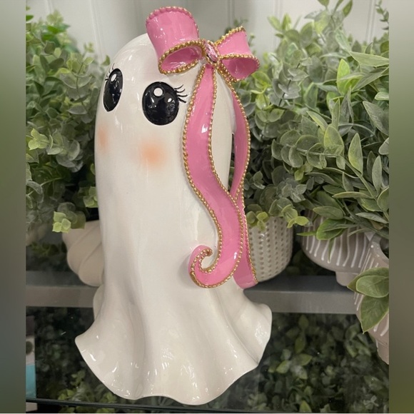 lol Pink Bow Halloween Ghost Girl Summerween Resin Figure NWT Coquette NWT - Picture 6 of 12
